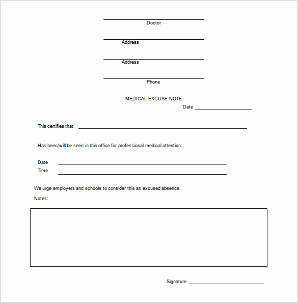 Drs Excuse Note Template Awesome 15 Doctors Note Templates Pdf Docs Word