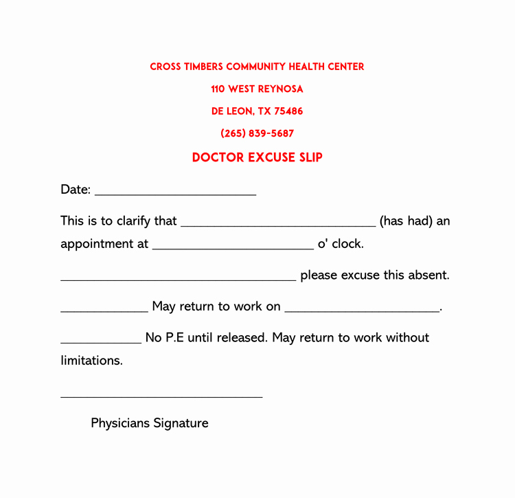 Drs Excuse Note Template Fresh 36 Free Fill In Blank Doctors Note Templates for Work