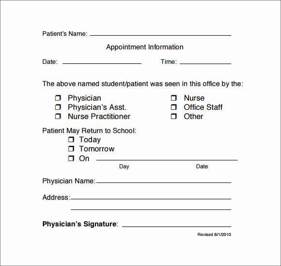 Drs Excuse Note Template New Printable Minute Clinic Doctors Note Template