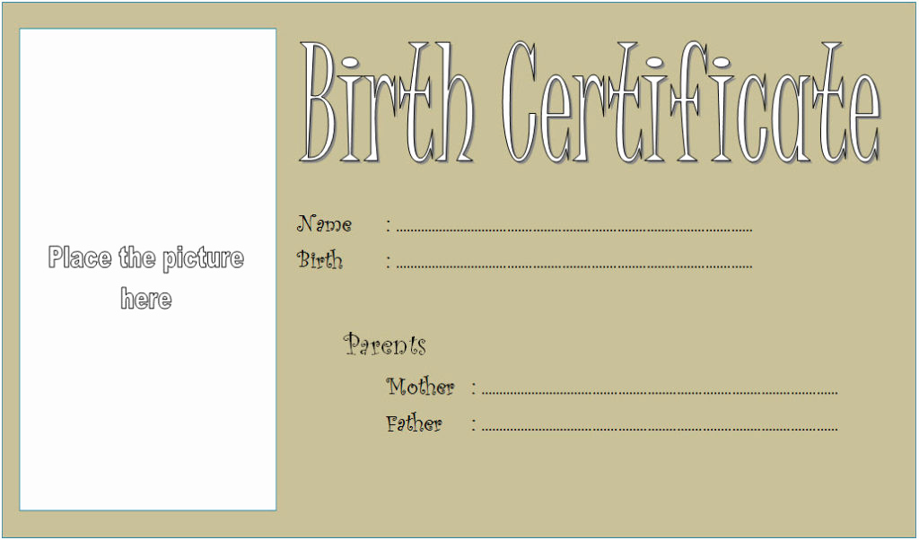 Editable Birth Certificate Template Fresh Dog Birth Certificate Template Editable [9 Designs Free]