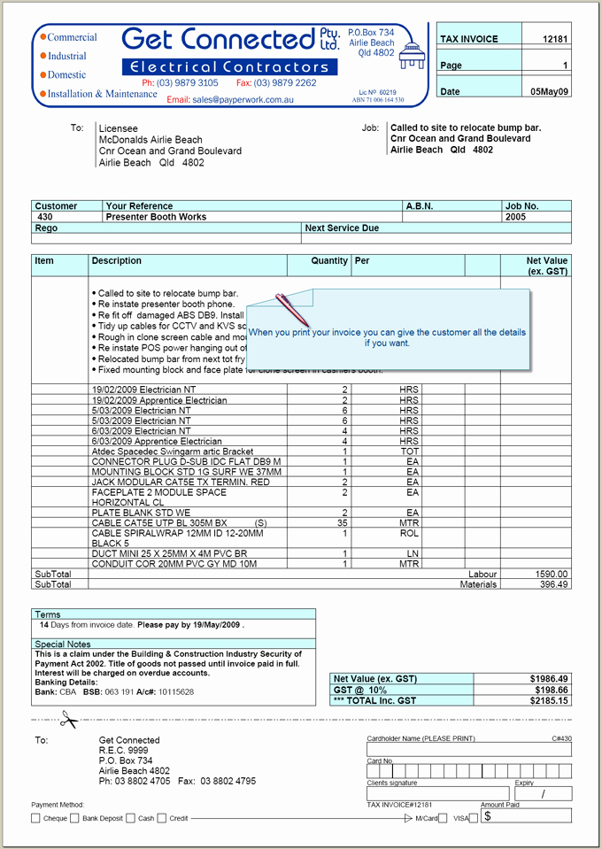 Electrical Contractor Invoice Template Luxury Electrical Contractor Invoice Template
