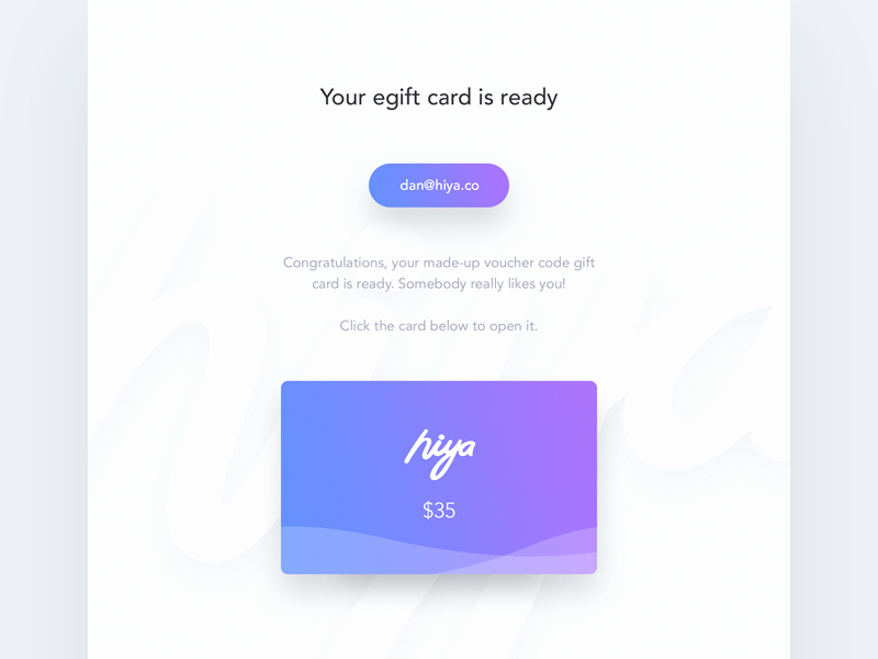 Email Gift Certificate Template Fresh Gift Card Email Template by Dan Baker Dribbble