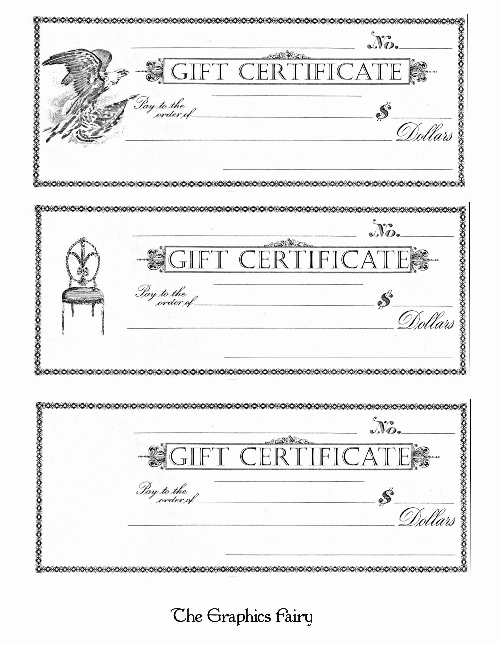 Email Gift Certificate Template Lovely Free Printable Gift Certificates the Graphics Fairy