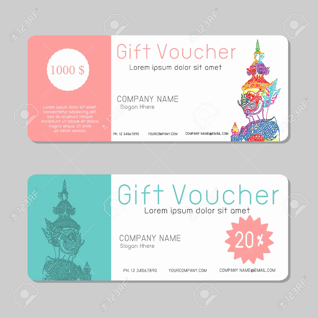 Email Gift Certificate Template Luxury Gift Voucher Email Template