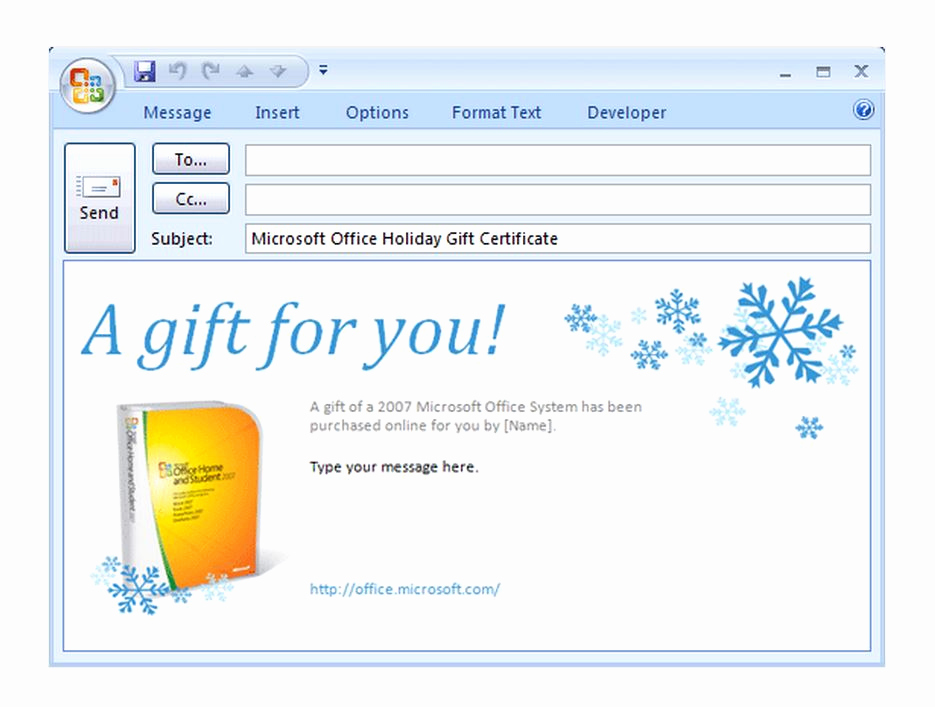 Email Gift Certificate Template Unique Free Gift Certificate Email Template