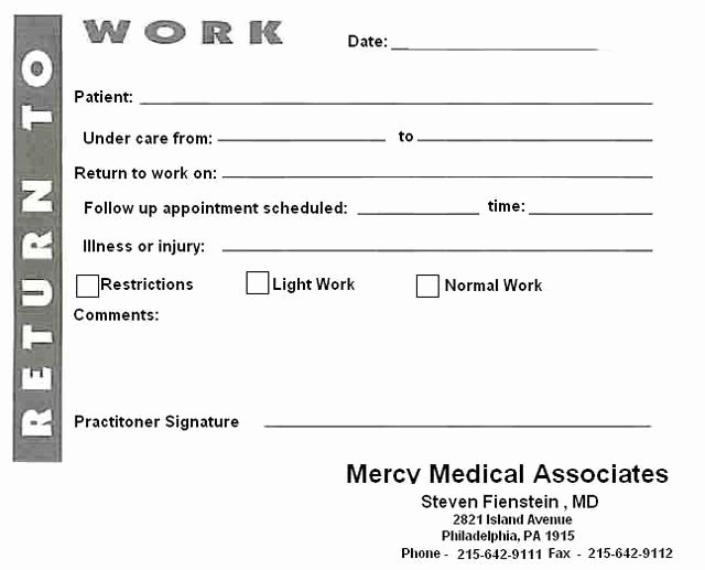 Emergency Room Doctor Note Template Beautiful Blank Printable Doctors Notes