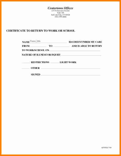 Emergency Room Note Template Lovely 24 Of Dentist Excuse Template