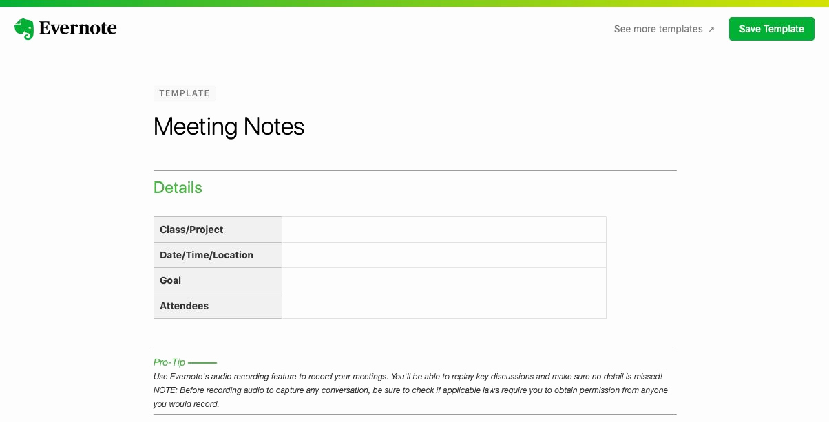 Evernote to Do List Template Beautiful How to Use Evernote Templates to Quickly Make New Notes