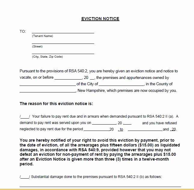 Eviction Notice Florida Template Inspirational Printable Sample 30 Day Eviction Notice form