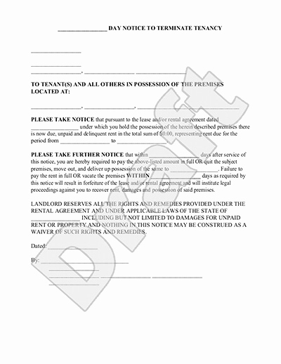 Eviction Notice Florida Template Unique Tenant Eviction Notice – Emmamcintyrephotography