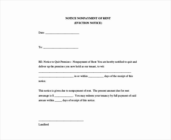 Eviction Notice Letter Template Best Of Free 62 Notice Samples and Templates In Google Docs