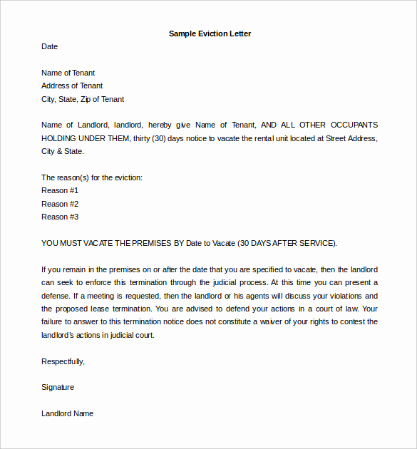 Eviction Notice Letter Template Luxury How to Write An Eviction Notice