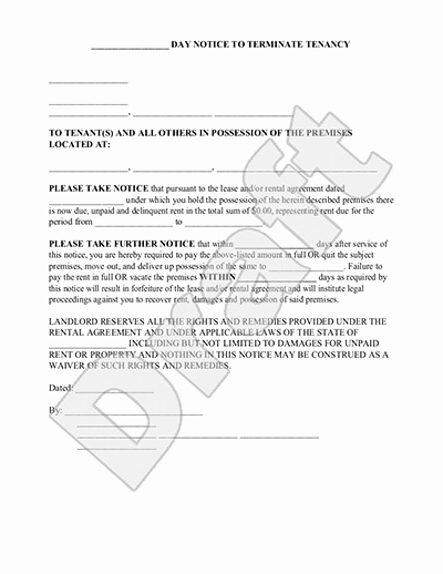 Eviction Notice Template Florida Beautiful Tenant Eviction Notice – Emmamcintyrephotography