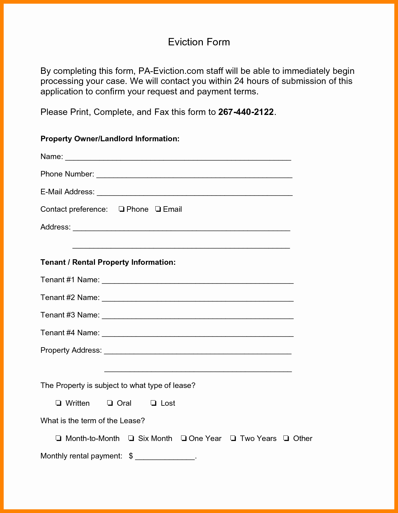 Eviction Notice Template Pdf Lovely Eviction Notice form