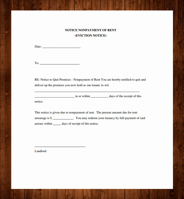 Eviction Notice Template Pdf Luxury 12 Free Eviction Notice Templates for Download Designyep