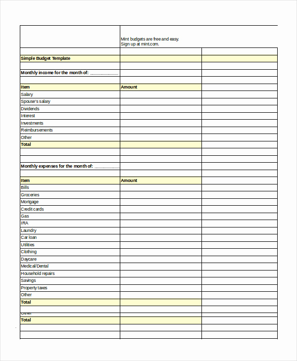 Excel Business Budget Template New Excel Bud Template 10 Free Excel Documents Download