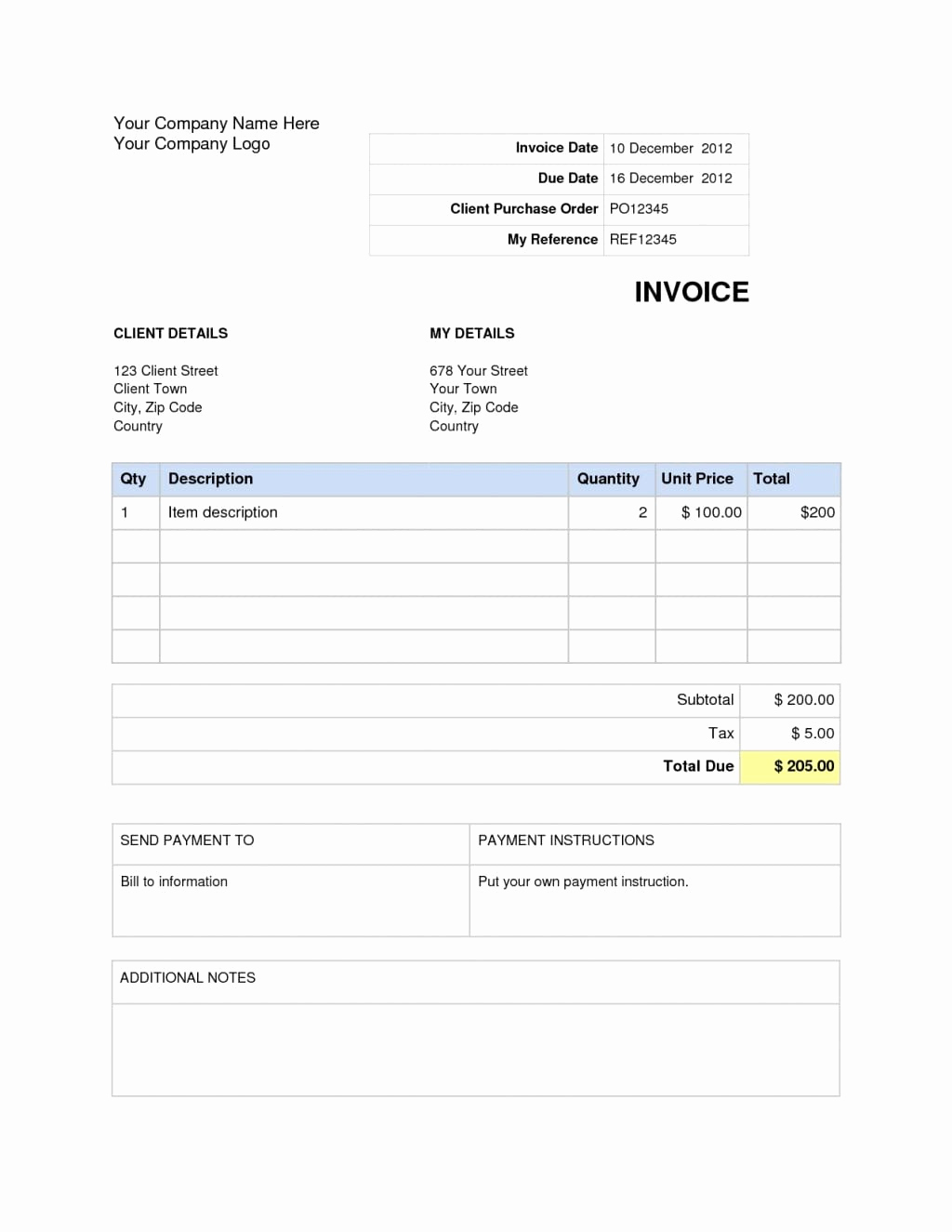 Excel Invoice Template Mac Best Of Invoice Template Word Mac Excelxo