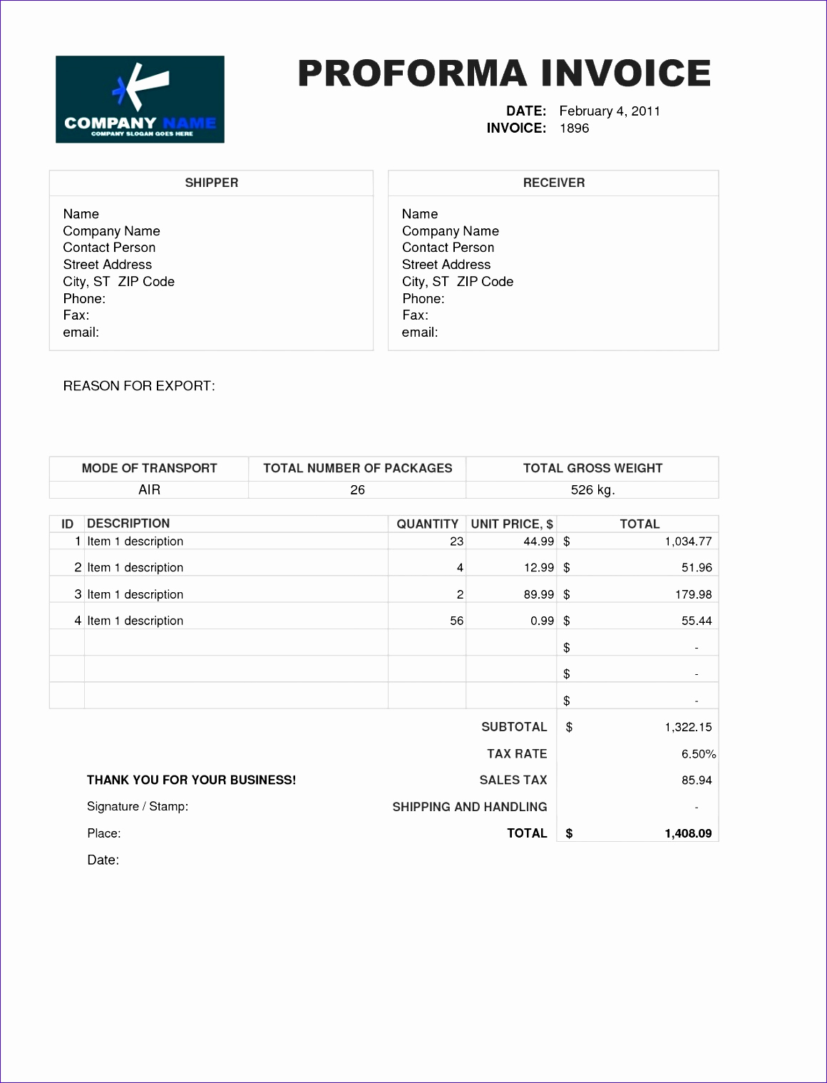 Excel Invoice Template Mac Elegant 12 Mac Excel Templates Exceltemplates Exceltemplates