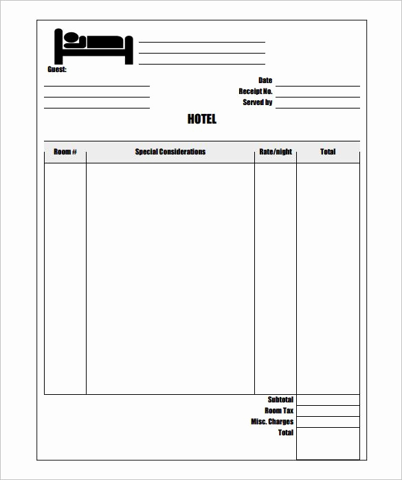 Excel Invoice Template Mac New Sample Hotel Invoice Template Free Invoice Template for