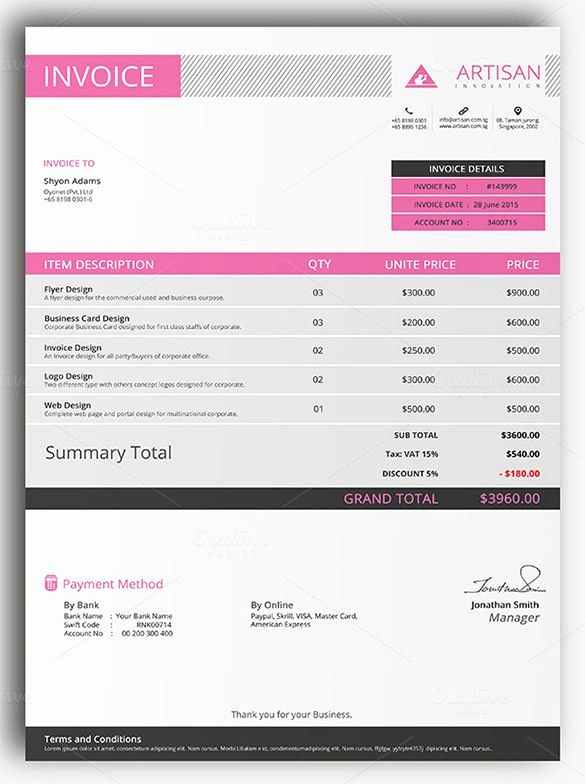 Excel Invoice Template Mac Unique Sample Of Invoice Template Sample Invoice Template for