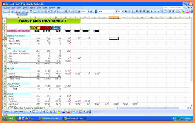 Excel Personal Budget Template Lovely 3 Bud Spreadsheet Template Excel