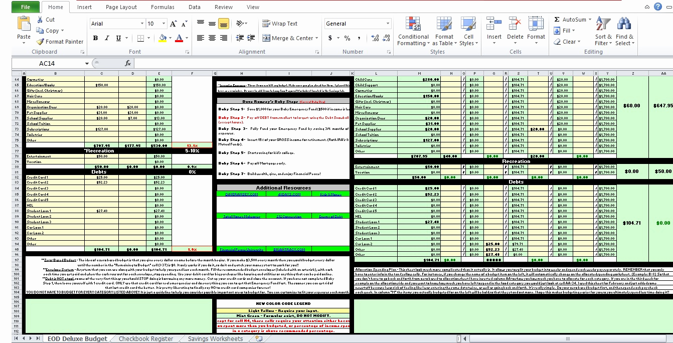 Excel Personal Budget Template New Personal Bud Worksheet Excel Excel Tmp