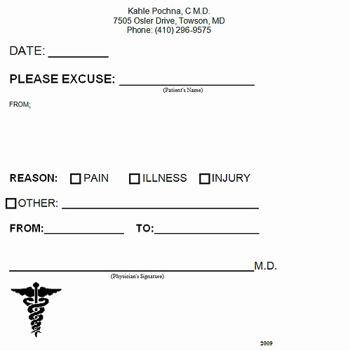Fake Doctor Note Template Fresh Fake Doctors Note In 2019