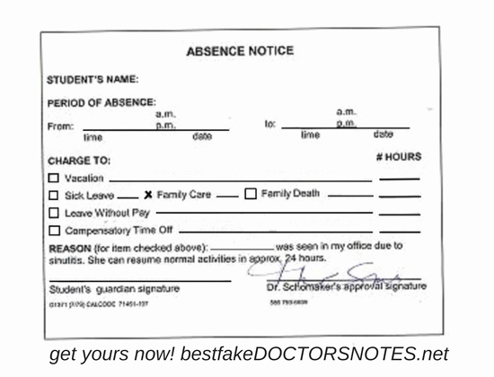 Fake Doctors Note Template Pdf Fresh Fake Doctors Note