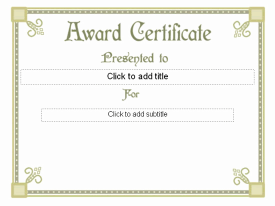 Fancy Gift Certificate Template Inspirational Award Certificate Fancy Design