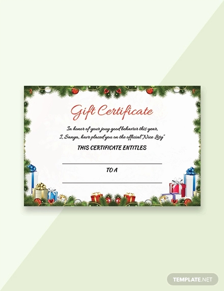 Fancy Gift Certificate Template Unique Free 19 Gift Certificate Examples In Psd Word