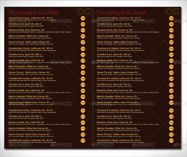 Fancy Restaurant Menu Template Elegant 8 Sample Italian Menus Psd Vector Eps