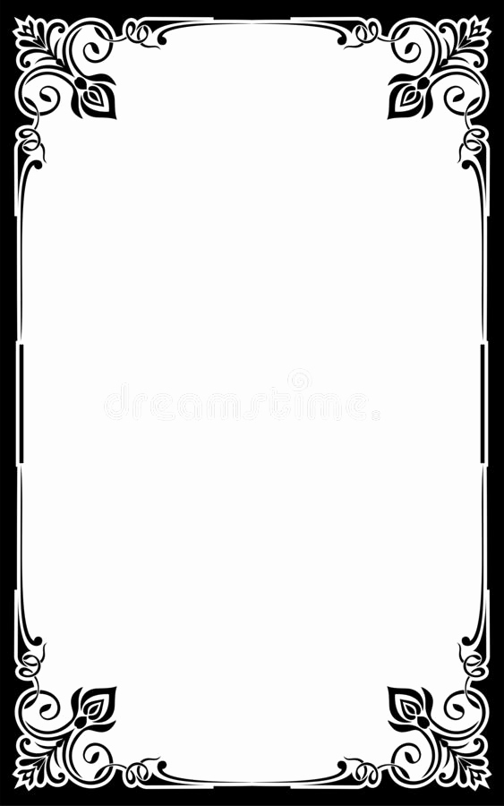 Fancy Restaurant Menu Template Inspirational Restaurant Menu Card Frame Template Stock Vector