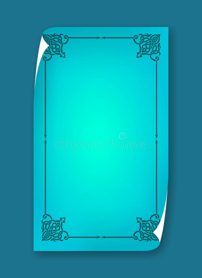 blank template menu card background frame cute fancy page frame restaurant restaurant menu card frame template image