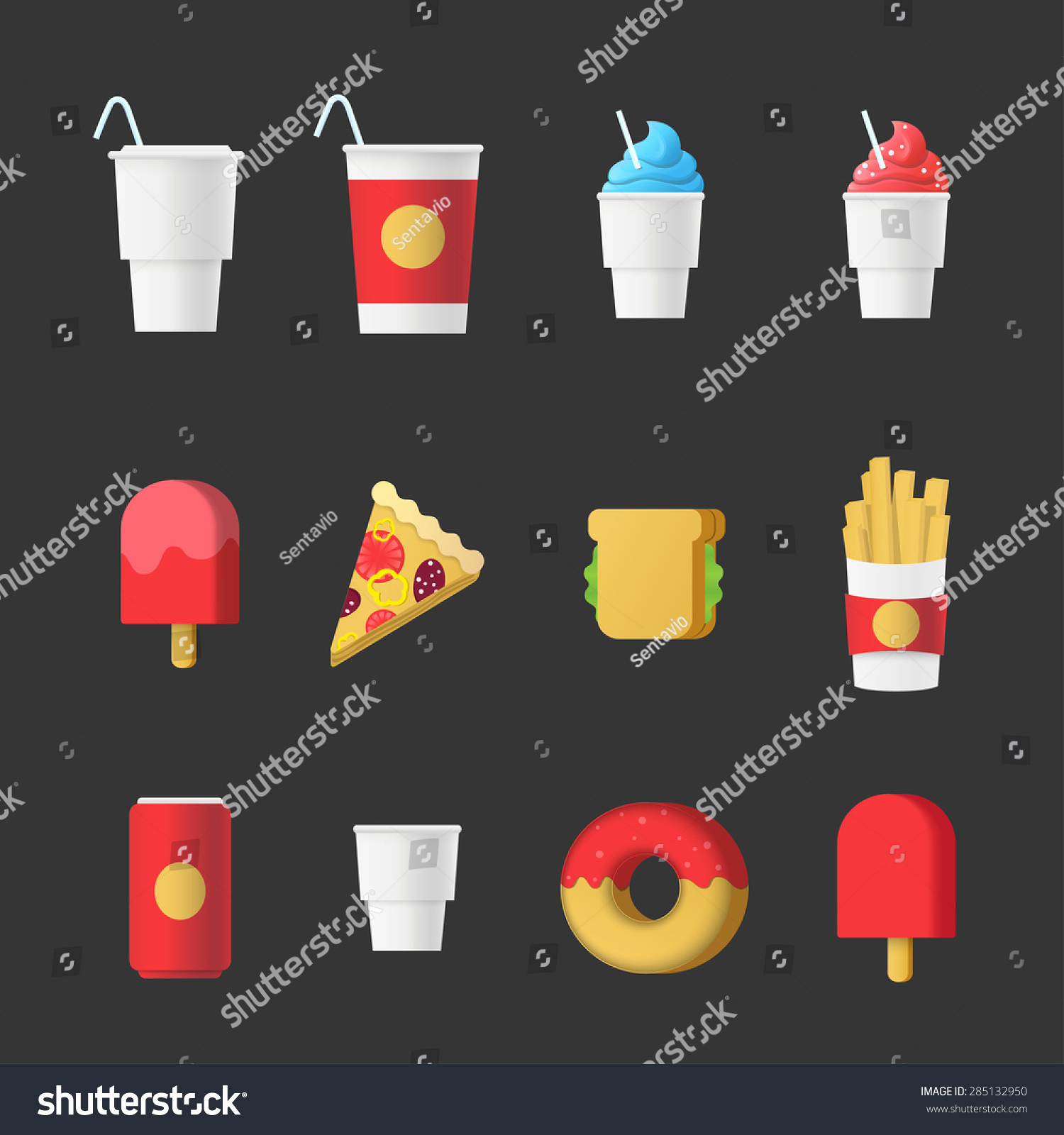 Fancy Restaurant Menu Template Unique Fast Food Sweet Dessert Beverage Modern Stock Vector