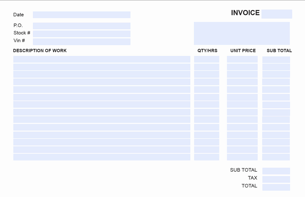 Fillable Invoice Template Pdf Elegant Fillable Invoice Template Pdf