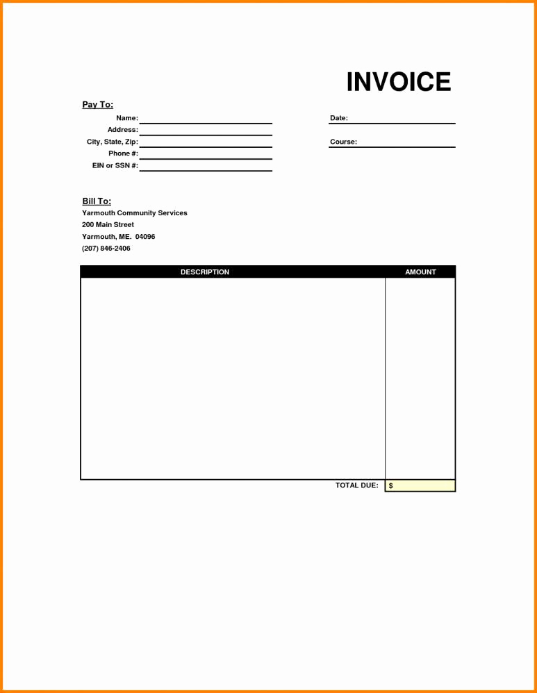 Fillable Invoice Template Pdf Inspirational Editable Invoice Template Pdf