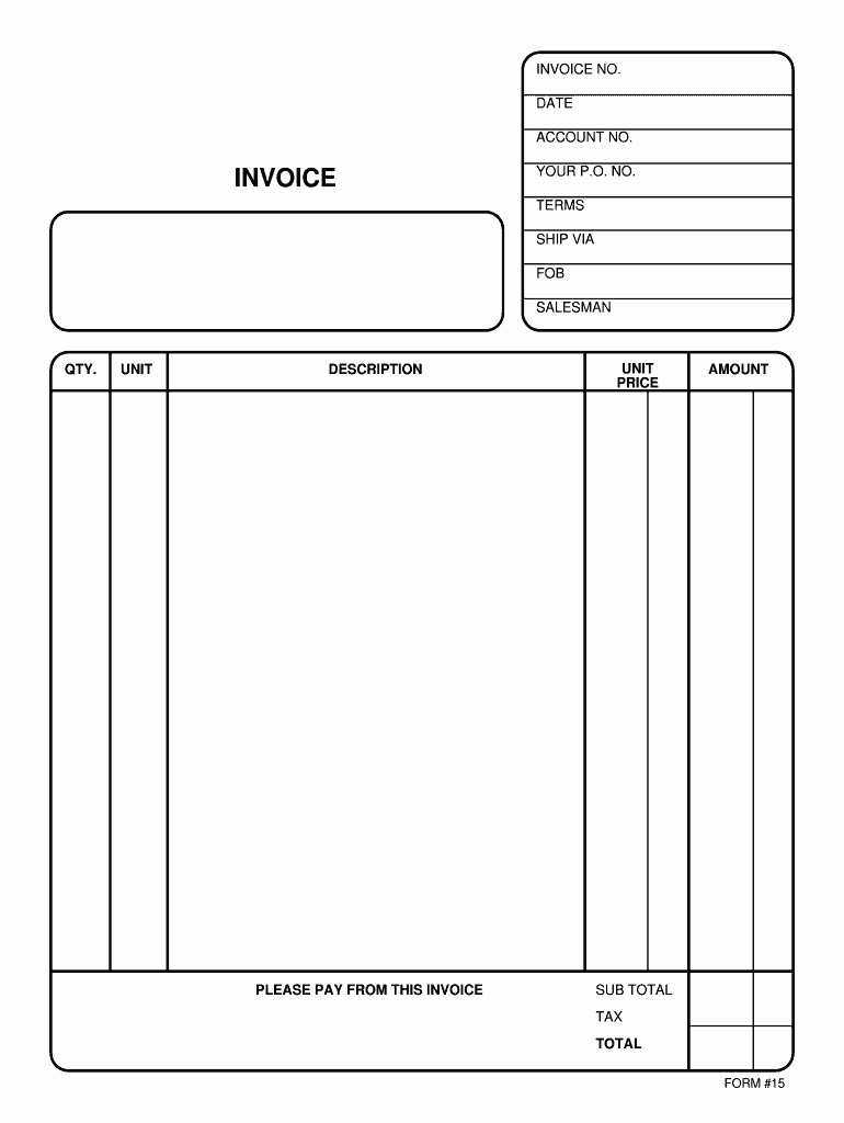 Fillable Invoice Template Pdf Lovely Fillable Invoice Fill Line Printable Fillable Blank