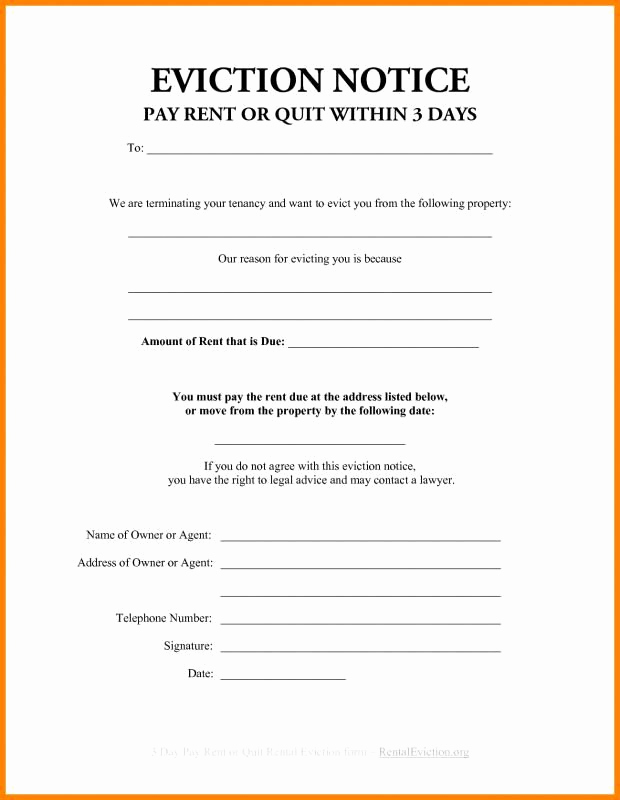 Florida Eviction Notice Template Fresh 3 Day Eviction Notice Florida Beneficialholdings Info