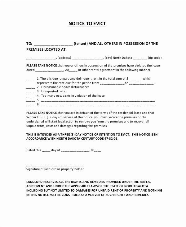 Florida Eviction Notice Template New Eviction Notice Florida