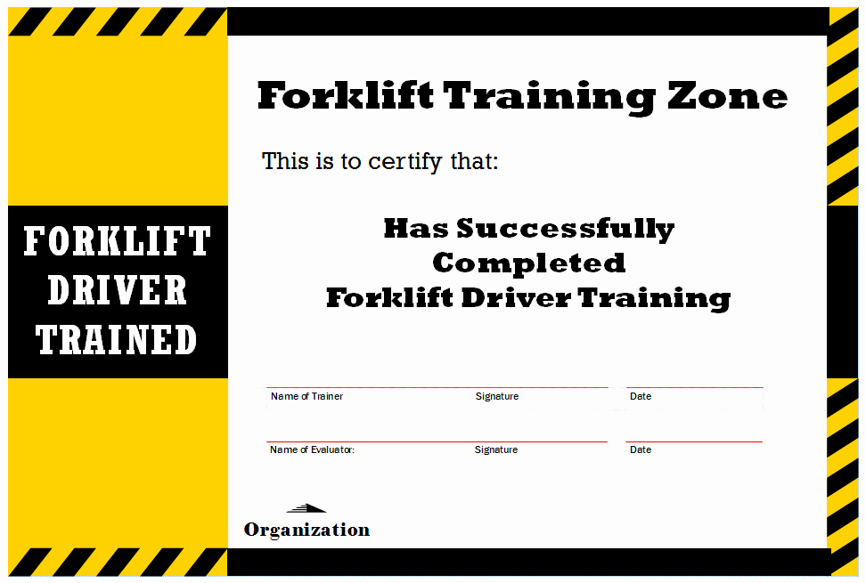 Forklift Certificate Template Free Best Of New Blog 1 forklift Certification