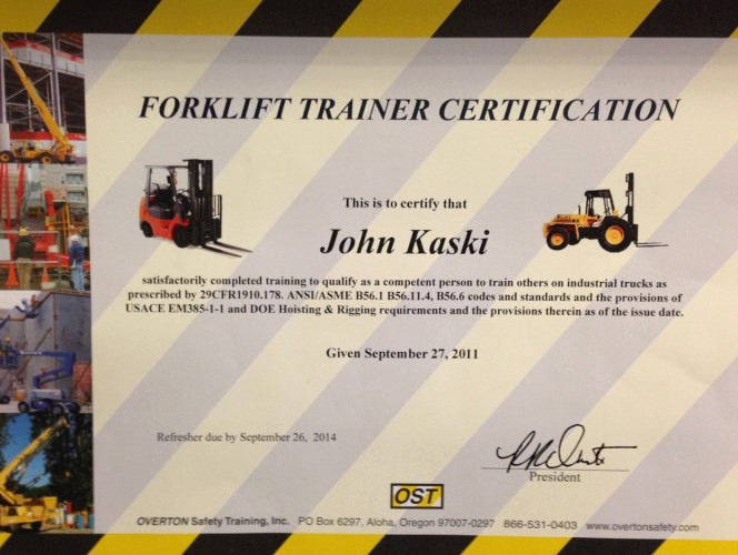 Forklift Certificate Template Free New forklift Certification Driverlayer Search Engine