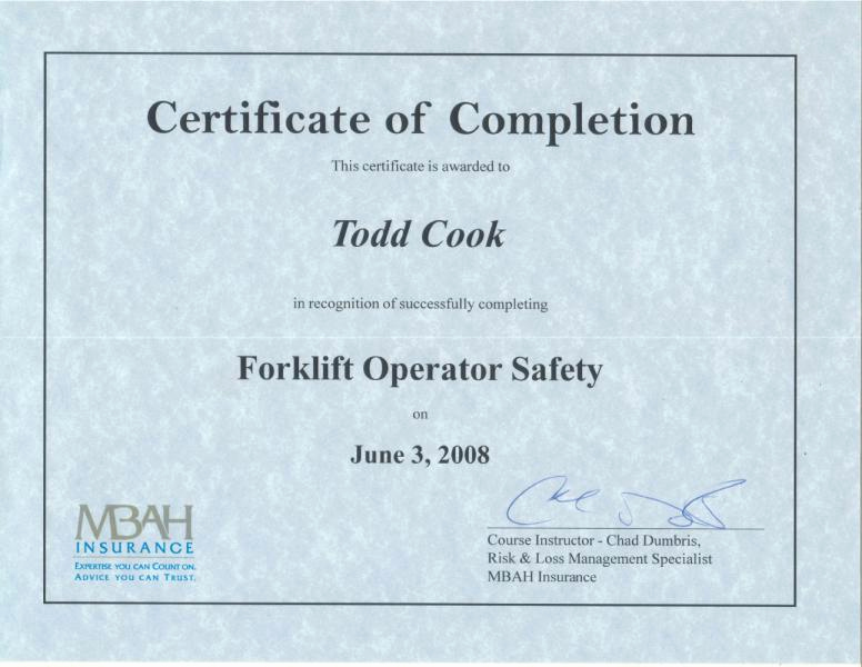 Forklift Certificate Template Free Unique 24 Of Operator Card Template