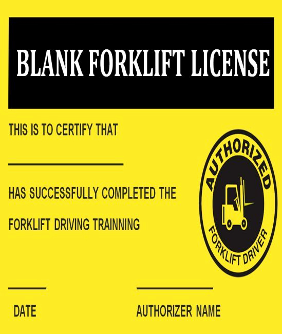 Forklift Training Certificate Template Elegant 15 forklift Certification Card Template for Training