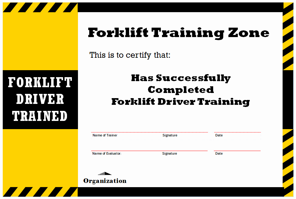 Forklift Training Certificate Template Inspirational New Blog 1 forklift Certification