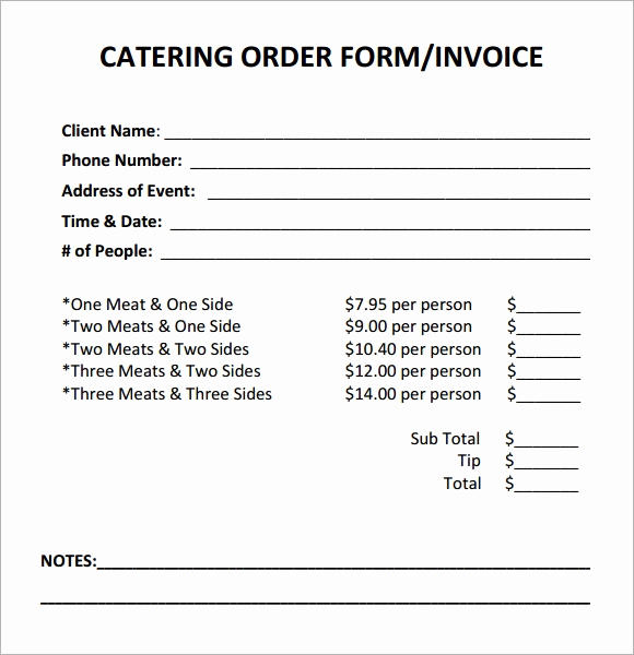 Free Catering Invoice Template Best Of Free 17 Catering Invoice Samples In Google Docs