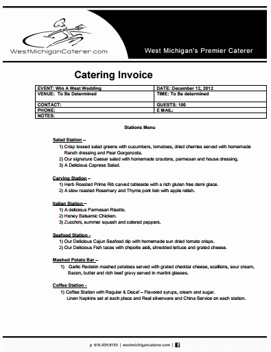 Free Catering Invoice Template Elegant 28 Catering Invoice Templates Free Download