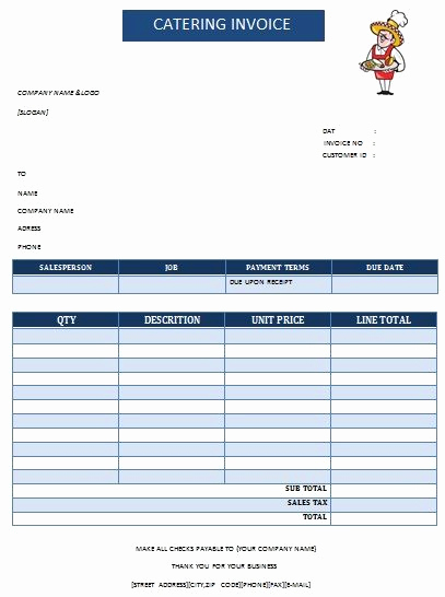 Free Catering Invoice Template Elegant 30 Best Catering Invoice Templates Images On Pinterest