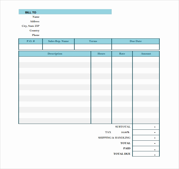 Free Catering Invoice Template New Free 17 Catering Invoice Samples In Google Docs