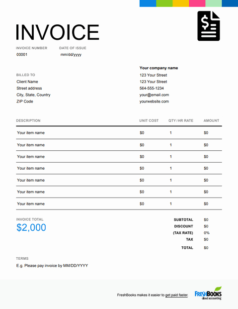 Free Catering Invoice Template Unique Sample Invoice Template Free Download