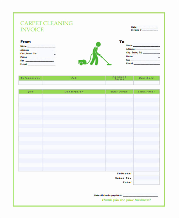 Free Cleaning Invoice Template Awesome 36 Free Receipt Templates